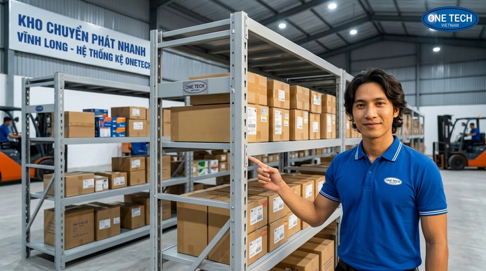 Bàn giao hệ kệ kho trung chuyển Vĩnh Long sau lắp đặt và kiểm tra tải trọng