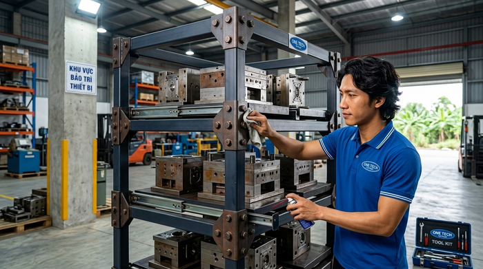 Quy trình bảo dưỡng kệ khuôn chống rỉ Bảo dưỡng kệ khuôn chống rỉ tại Vĩnh Long theo định kỳ