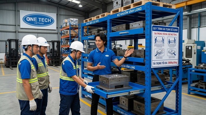 Đào tạo vận hành kệ khuôn sau lắp đặt Đào tạo quy trình vận hành Kệ Khuôn Vĩnh Long an toàn cho nhà xưởng