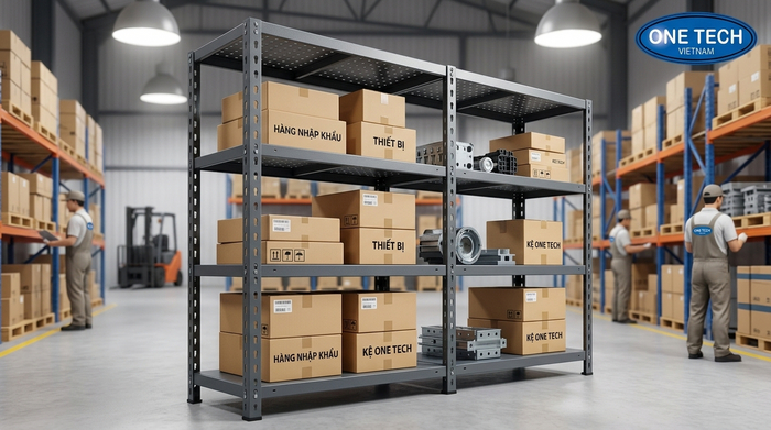 Mẫu kệ sắt v lỗ 4 tầng tối ưu không gian