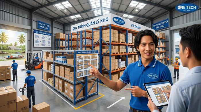 OneTech tư vấn giải pháp kệ cho kho trung chuyển Vĩnh Long