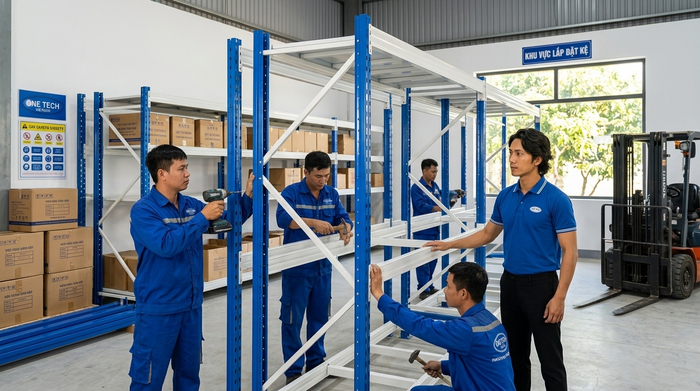 Quy trình lắp đặt kệ kho di động và bảo trì tại Vĩnh Long