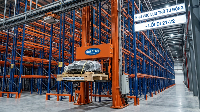 Stacker-Crane hai cột cho kho công nghiệp Stacker-Crane Vĩnh Long hai cột cho pallet tải trọng lớn