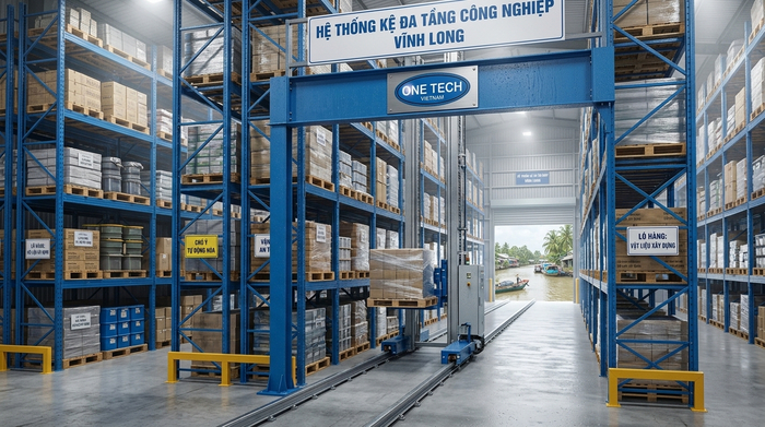 Điều kiện kho gần kênh rạch tại Vĩnh Long Kho hàng gần kênh rạch cần giải pháp Stacker-Crane Vĩnh Long chống ẩm