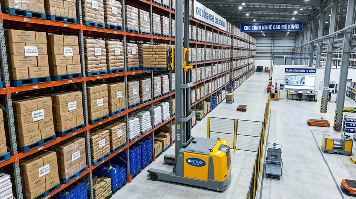 Tối ưu mật độ lưu trữ bằng Stacker-Crane Stacker-Crane Vĩnh Long giúp tối ưu mật độ lưu trữ trong kho
