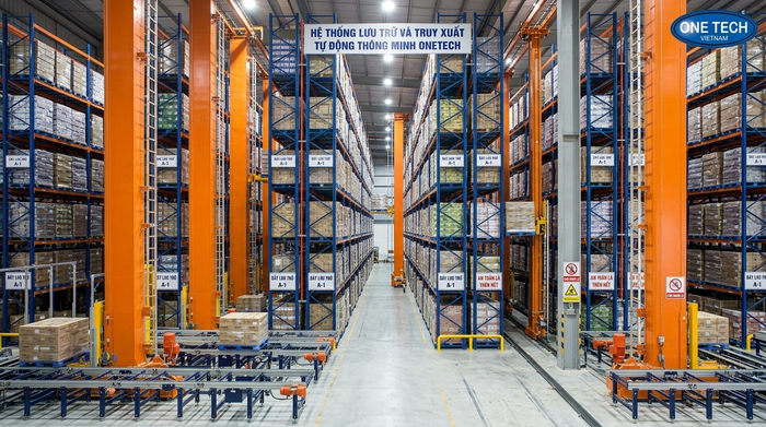 Stacker-Crane tự động ASRS cho kho thông minh Stacker-Crane Vĩnh Long tự động trong hệ thống ASRS