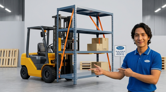 Vận chuyển kệ sắt v lỗ bằng mẫu xe chuyên dụng