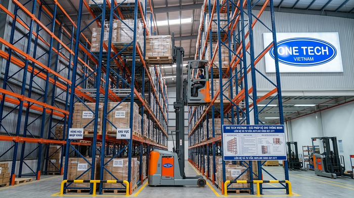 Mẫu xe nâng chuyên dụng vận hành trong Kệ Narrow Aisle Vĩnh Long