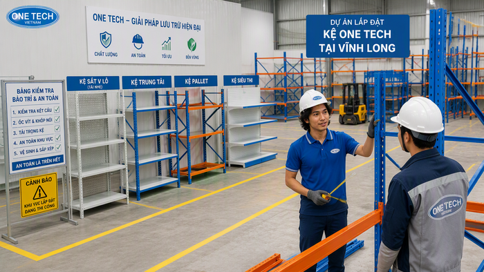 An toàn khi lắp đặt kệ kho hàng tại Vĩnh Long