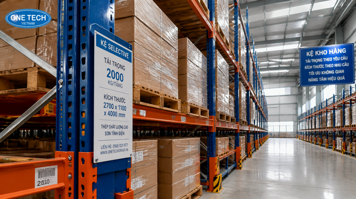 Báo giá kệ kho logistics Vĩnh Long theo tải trọng và kích thước