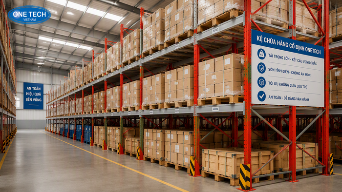 Kệ xếp chồng khung cố định cho kho Vĩnh Long Kệ xếp chồng khung cố định cho kho hàng nặng tại Vĩnh Long