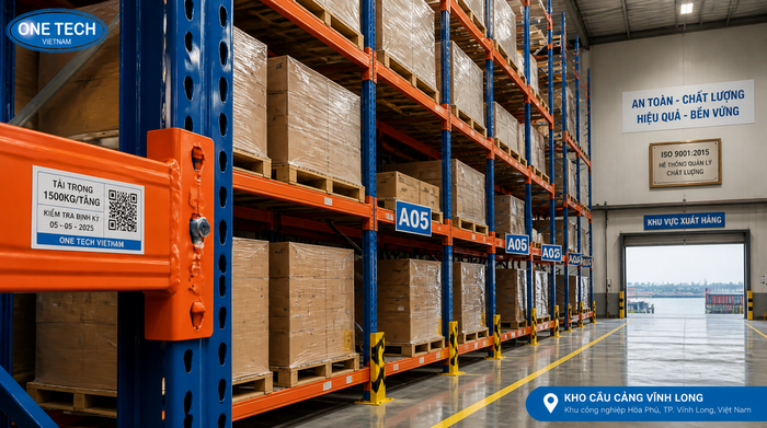 Sơn tĩnh điện chống rỉ cho kệ kho logistics Vĩnh Long