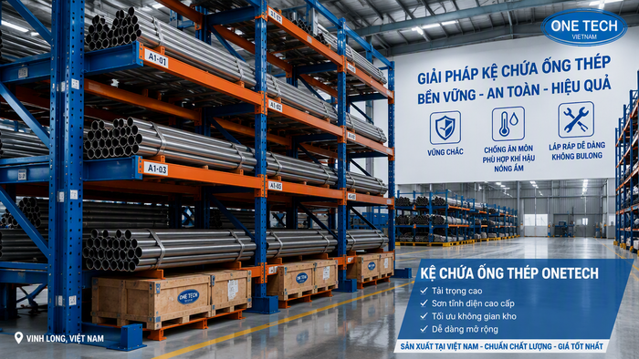 Tiêu chí chọn kệ để ống thép Vĩnh Long Tiêu chí chọn kệ để ống thép phù hợp kho Vĩnh Long