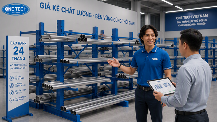 Tư vấn kệ để ống thép Vĩnh Long OneTech Tư vấn kệ để ống thép Vĩnh Long bởi Kệ kho hàng Vĩnh Long OneTech