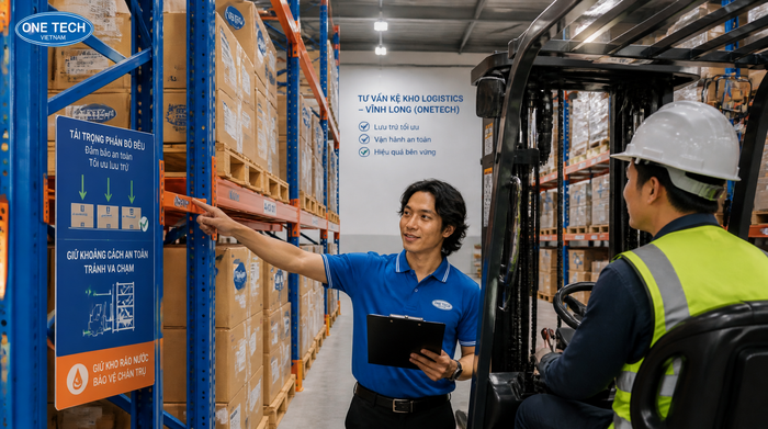 Tư vấn kệ kho logistics Vĩnh Long trực thuộc tập đoàn OneTech