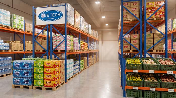 Kệ kho FMCG Vĩnh Long cho hàng tiêu dùng nhanh Kệ kho FMCG Vĩnh Long lưu trữ hàng tiêu dùng nhanh